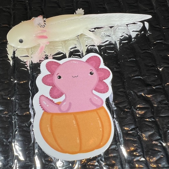 PUMPKalotl Axolotl Crazy Trending WaterProof Single Decor Accent Sticker - Picture 3 of 4